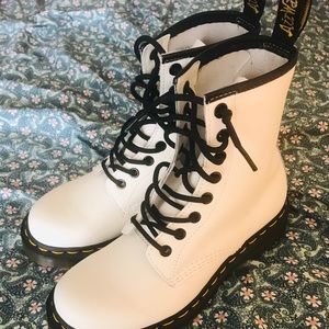 - Dr martens white boots